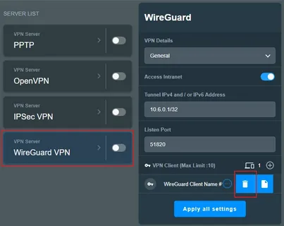 Настройка VPN и безопасности